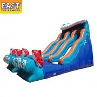 Tobogã De Água Grande De Kahuna Da Pista Dobro Tobogã De Água Grande De Kahuna Da Pista Dobro