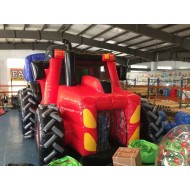 Curso De Obstáculo Do Reboque De Trator